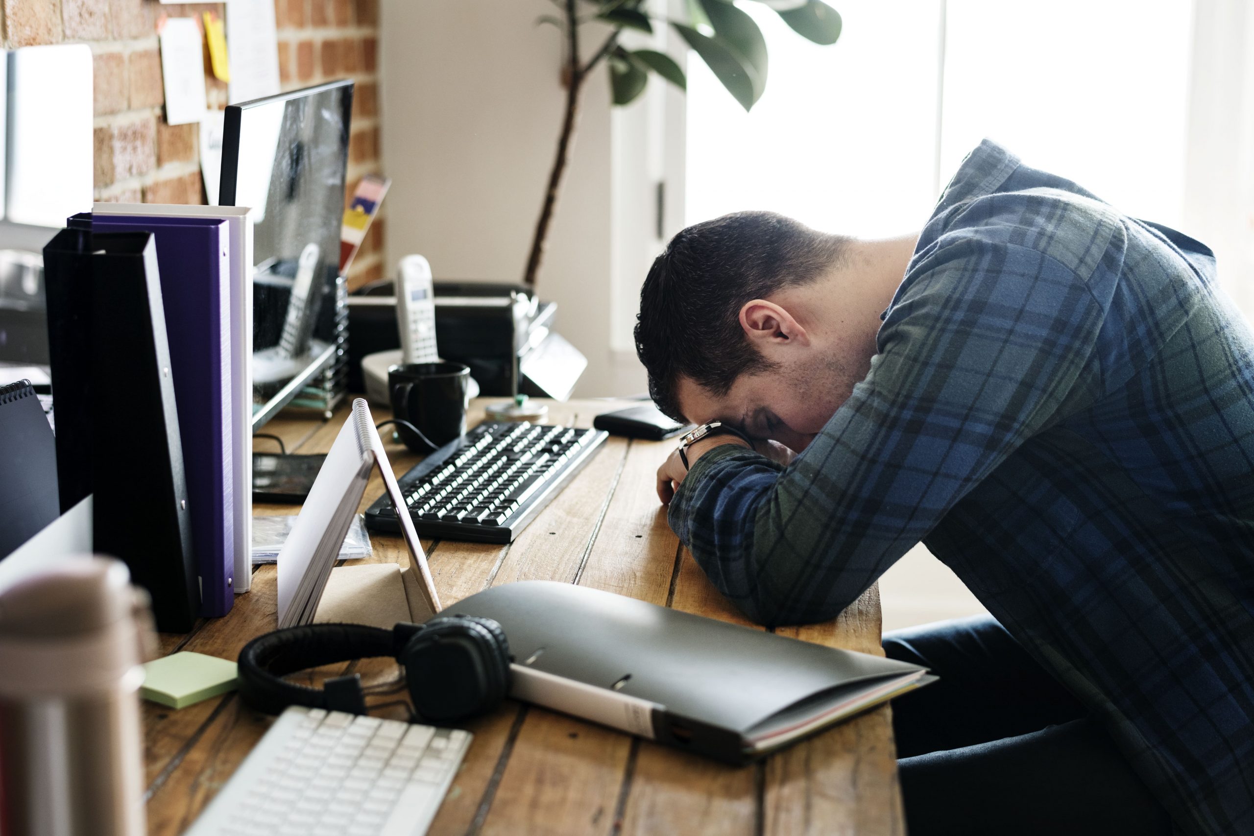 homme fatigué